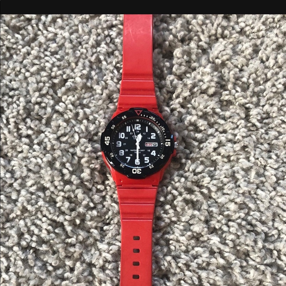 Men’s Red Color Casio watch
